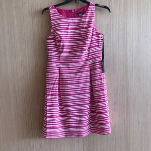 Tommy Hilfiger Dress Pink 10 Striped Textured $129